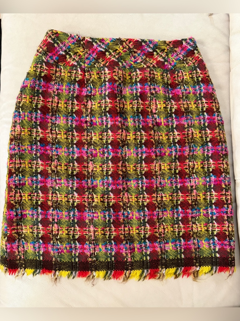 Skirt Bazar de Christian Lacroix garment a French-made wool-blend piece